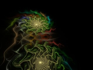 Imaginatory fractal abstract background Image