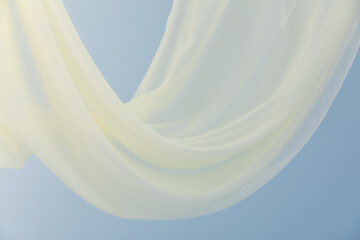 Abstract Background Fabric Clothing Blue White Yellow