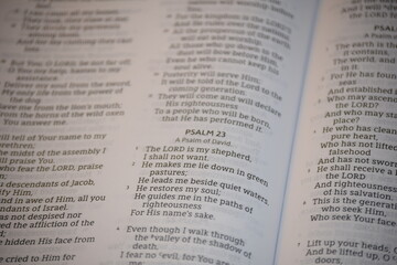 Obraz premium Psalm 23 Bible Scripture comfort soothing Lord shepherd