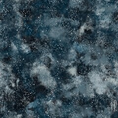 Seamless navy blue and white abstract grungy seamless surface pattern design for print. High quality illustration. Texture for background or textile or fabric or wallpaper or interior design.