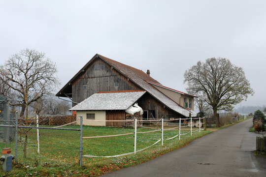 Village of Villigen in the Fall. Canton of Aargau, Switzerland.