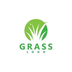 grass logo vector