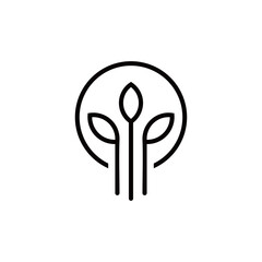 luxury leaf logo