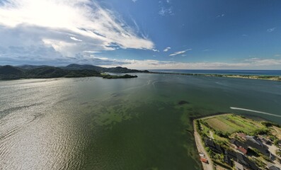 山陰海岸国立公園　京丹後市久美浜湾　小天橋と大明神岬