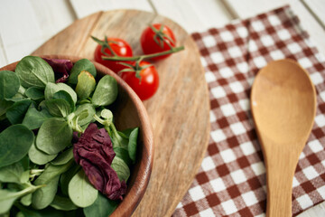 salad plate ingredients fresh food vegetables kitchen