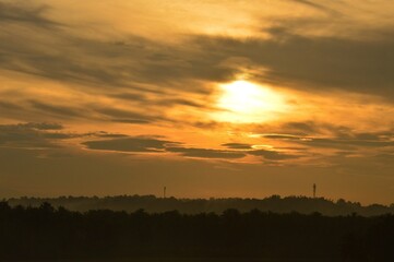 Fototapeta premium sunset in the sky