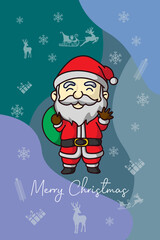 santa claus christmas card