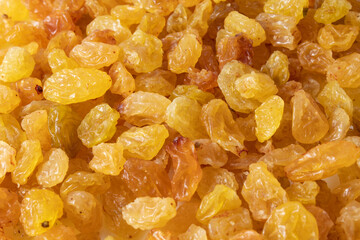 Texture with dried white raisins or sultanas