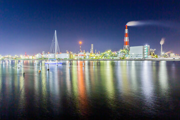 四日市の工場夜景