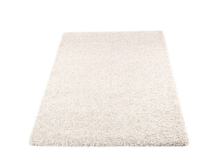 Modern carpet on white background