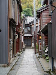 茶屋街の裏通り