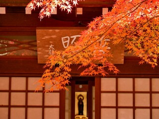 滋賀永源寺の紅葉と御堂