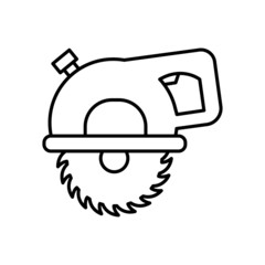 Circular Saw icon vector design template.