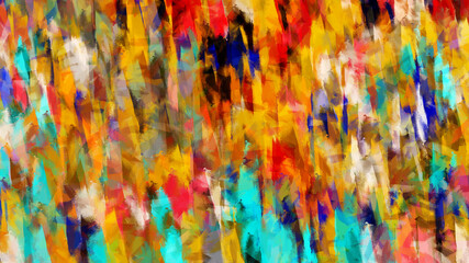 Naklejka na ściany i meble Abstract Painting Color Background. Modern Cover Design Texture. Dynamic Bright Vibrant Background.