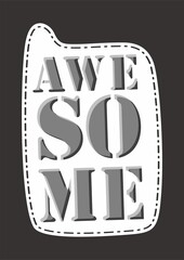 Awesome Design Vector template

