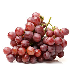 Grapes on white background 
