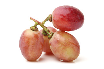 red grape on white background 