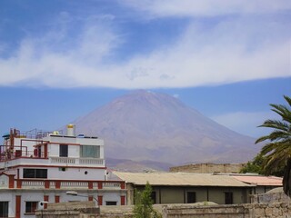 [Peru] View of Misti Mountain from The Monastery of Santa Catalina de Siena (Arequipa)