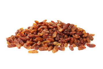 raisins on a white background 