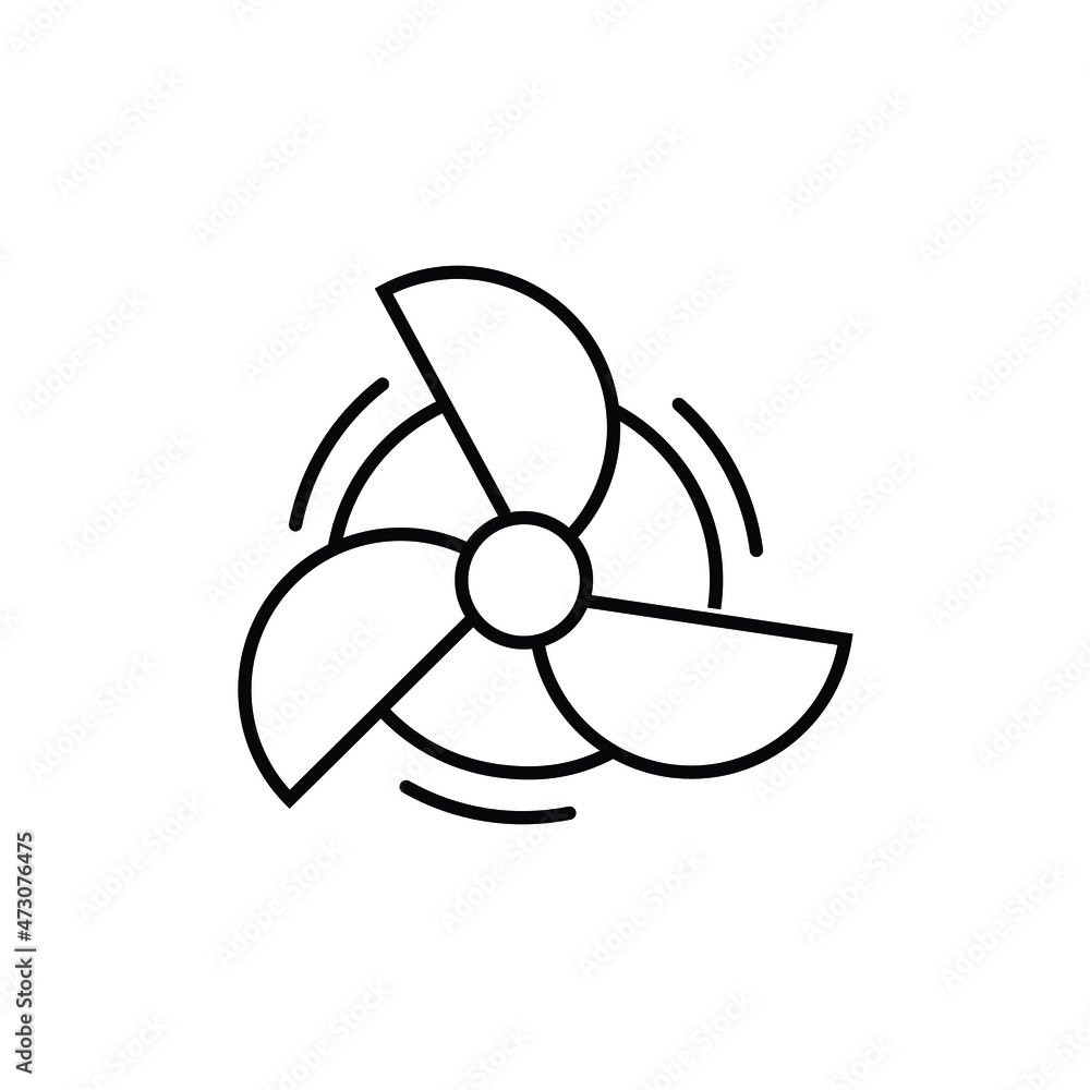 Poster turbine, wind based energy. editable icon collection related to energy resources. vector element dec