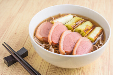 年越し蕎麦　鴨南蛮そば