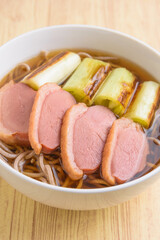 年越し蕎麦　鴨南蛮そば
