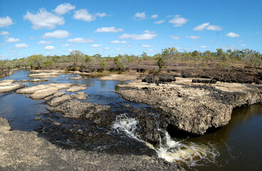 Fototapeta na wymiar Kennedy creek in Lakefield national park, Cape York Peninsula , Queensland, Australia.