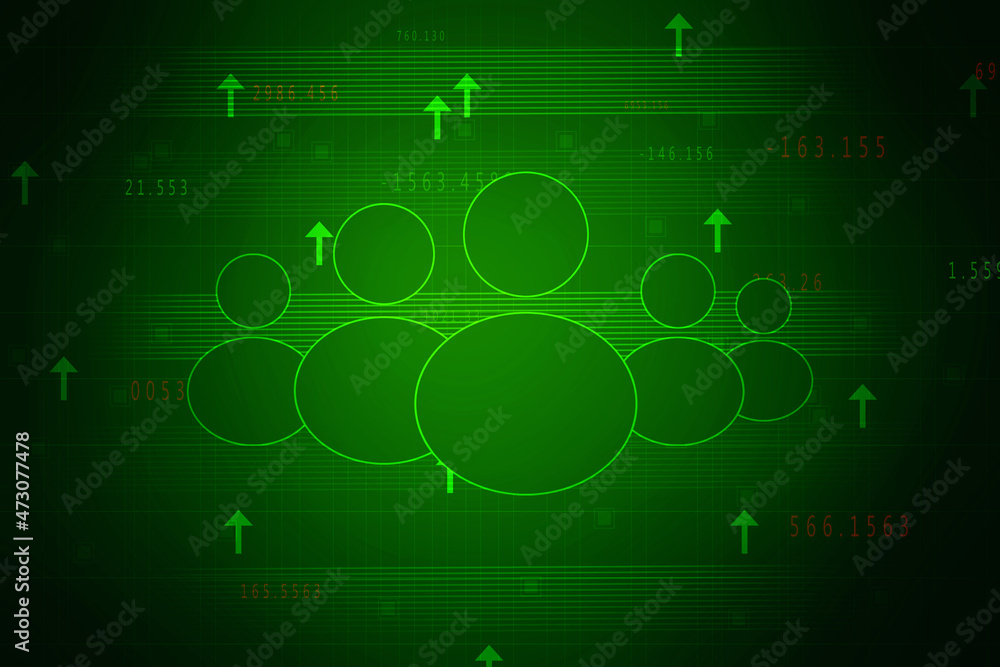 Poster 2d digital abstract business networking background