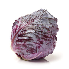 Obraz premium red cabbage isolated on white background
