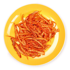 Korean Kimchi on white background