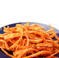 Korean Kimchi on white background