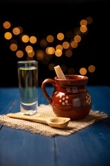Ponche de Frutas. Christmas fruit punch is an infusion that is consumed in Mexico, traditionally...