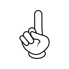 Cartoon hands gesture. Traditional cartoon white glove. Vector clip art illustration.Isolated on a blank background which can be edited and changed colors.