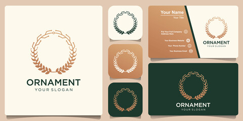 growth technology ornament logo design