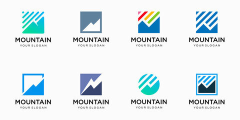 Mountain Logo icon set. © POLLARIZE