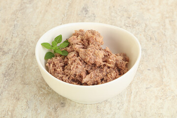 Canned tuna fish for salad