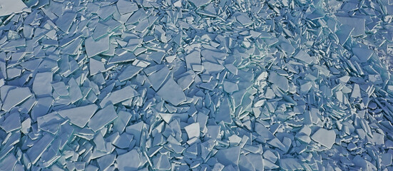 ice hummocks baikal top view texture, abstract background winter broken ice