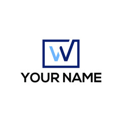 W LETTER business logo design