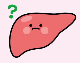 肝臓　キャラクター　ハテナ