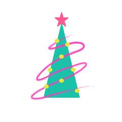 abstract christmas tree