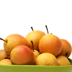 nanguo pear on white background
