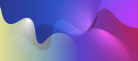 Abstract Futuristic Vector Background Overlap Shapes for Technology Event Banner or Backdrop