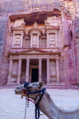Treasury (Al-Khazneh) in the ancient Nabatean city of Petra