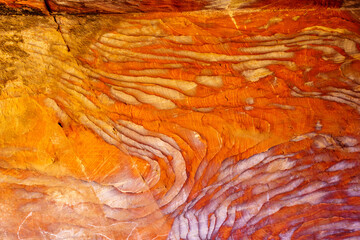 Colorful rock formations, in the ancient Nabatean city of Petra