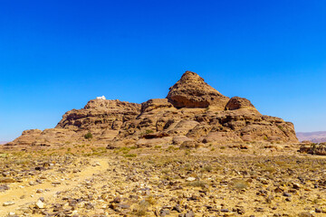 View towards Jabal Harun Near Petra