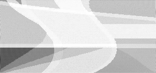 Fototapeta premium Geometric halftone abstract pattern. Vector illustration