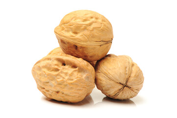 walnut isolated on white background