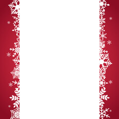 Obraz premium シンプルでエレガントな雪のフレーム