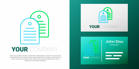 Line Holy bible book icon isolated on white background. Colorful outline concept. Vector