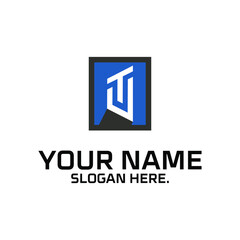 TU LETTER ICON SHAPE 